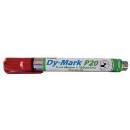 DY-MARK P20 PAINT MARKER RED (REV BULLET / CHISEL TIP 3 & 5MM)